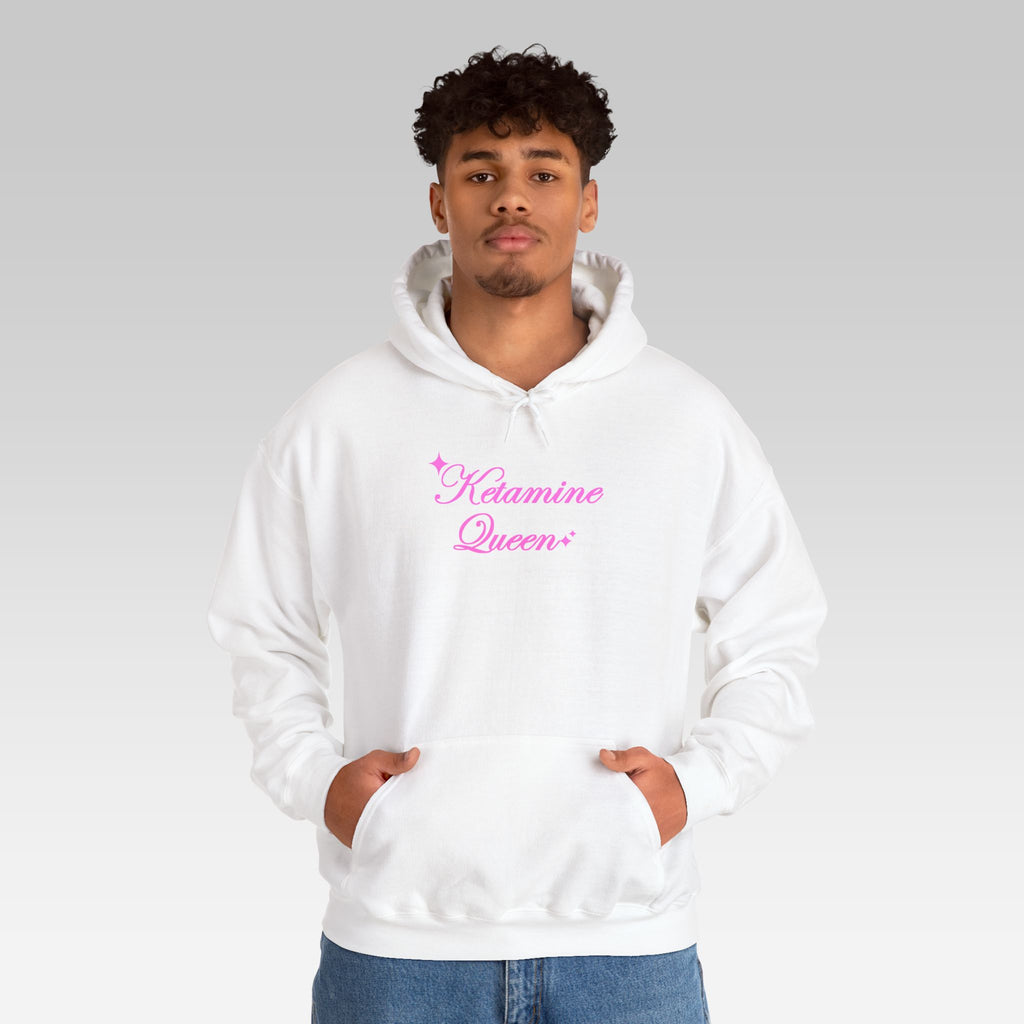 The Ketamine Queen Hoodie | Black Streetwear Pullover for Ironic Fashion & Nightlife