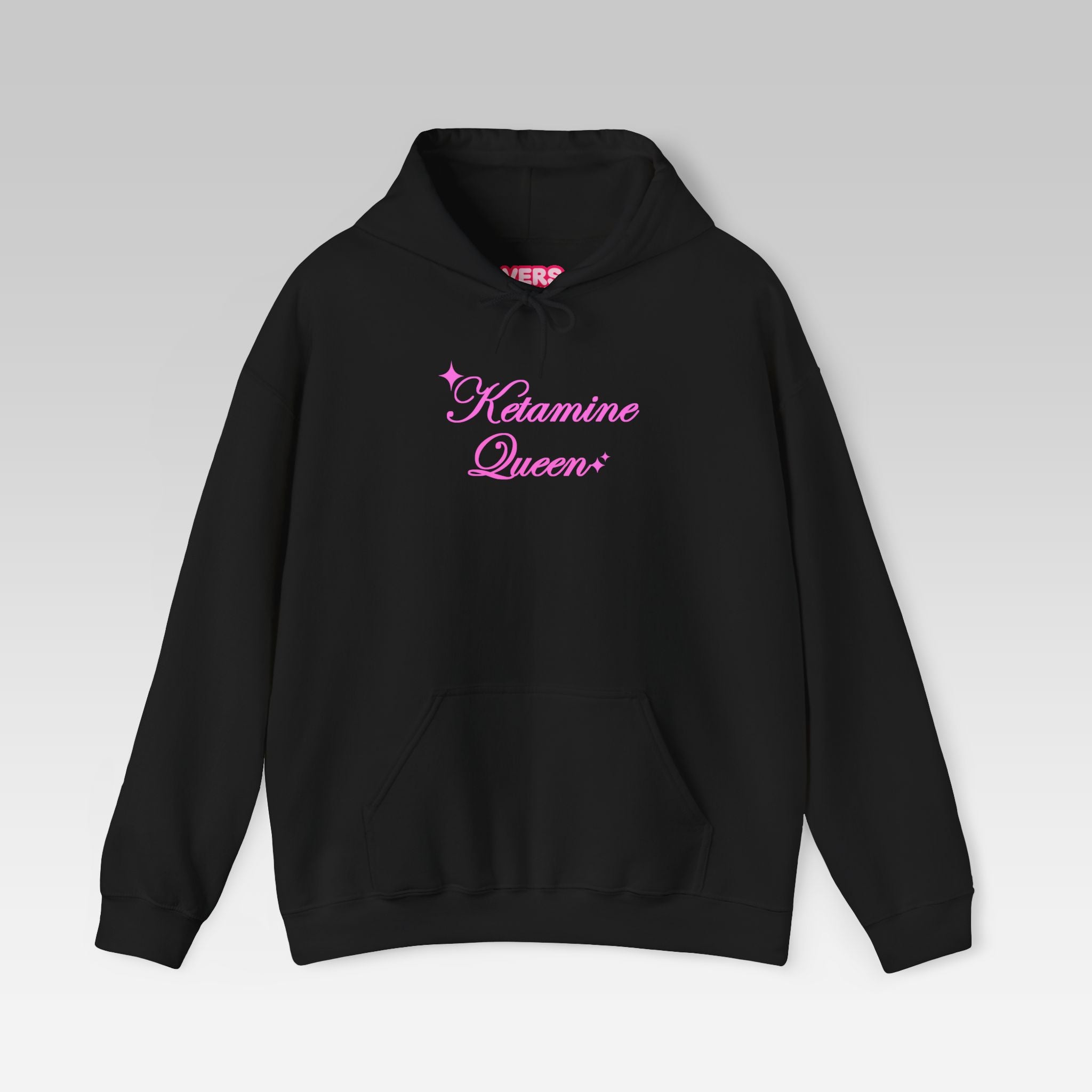 The Ketamine Queen Hoodie | Black Streetwear Pullover for Ironic Fashion & Nightlife