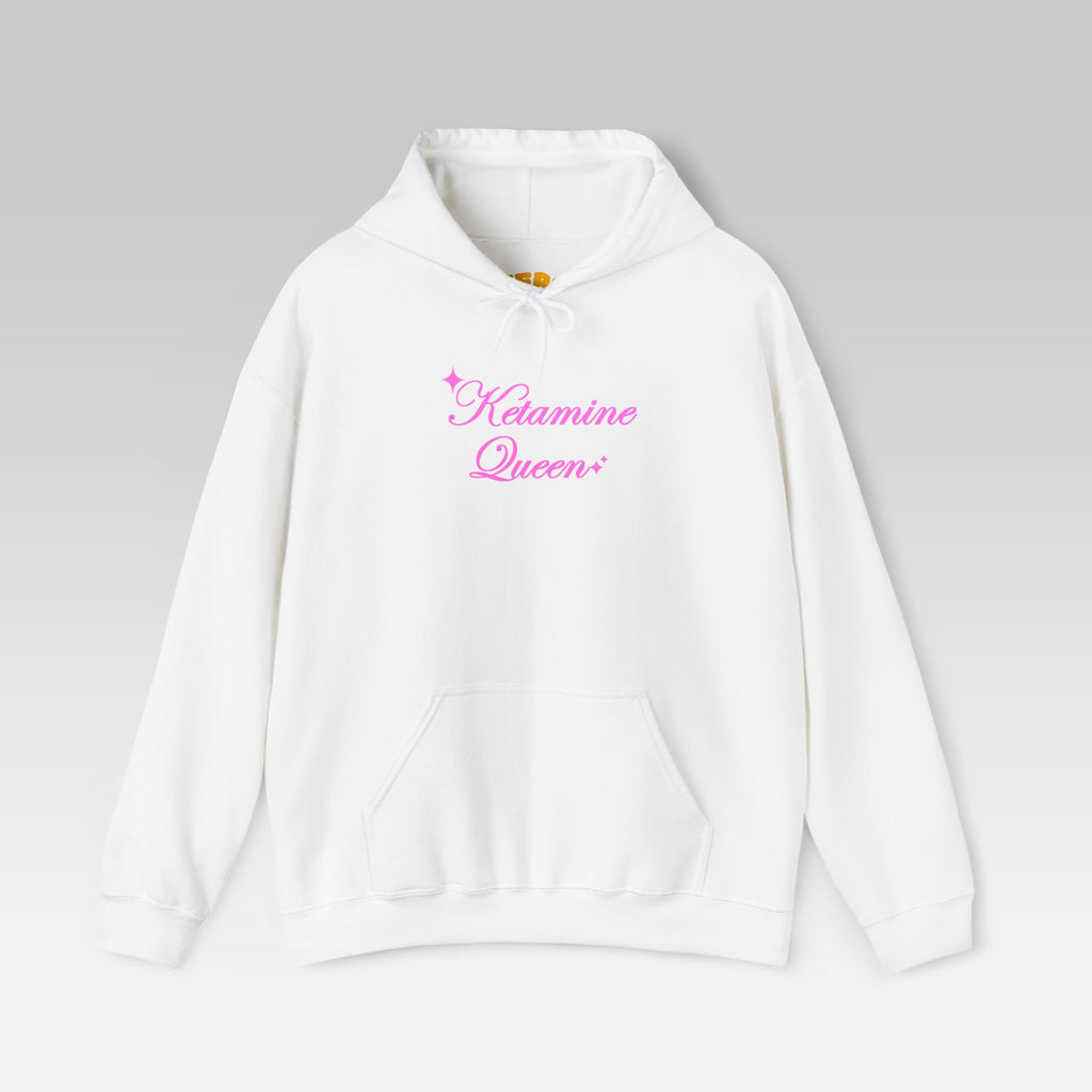 The Ketamine Queen Hoodie | Black Streetwear Pullover for Ironic Fashion & Nightlife