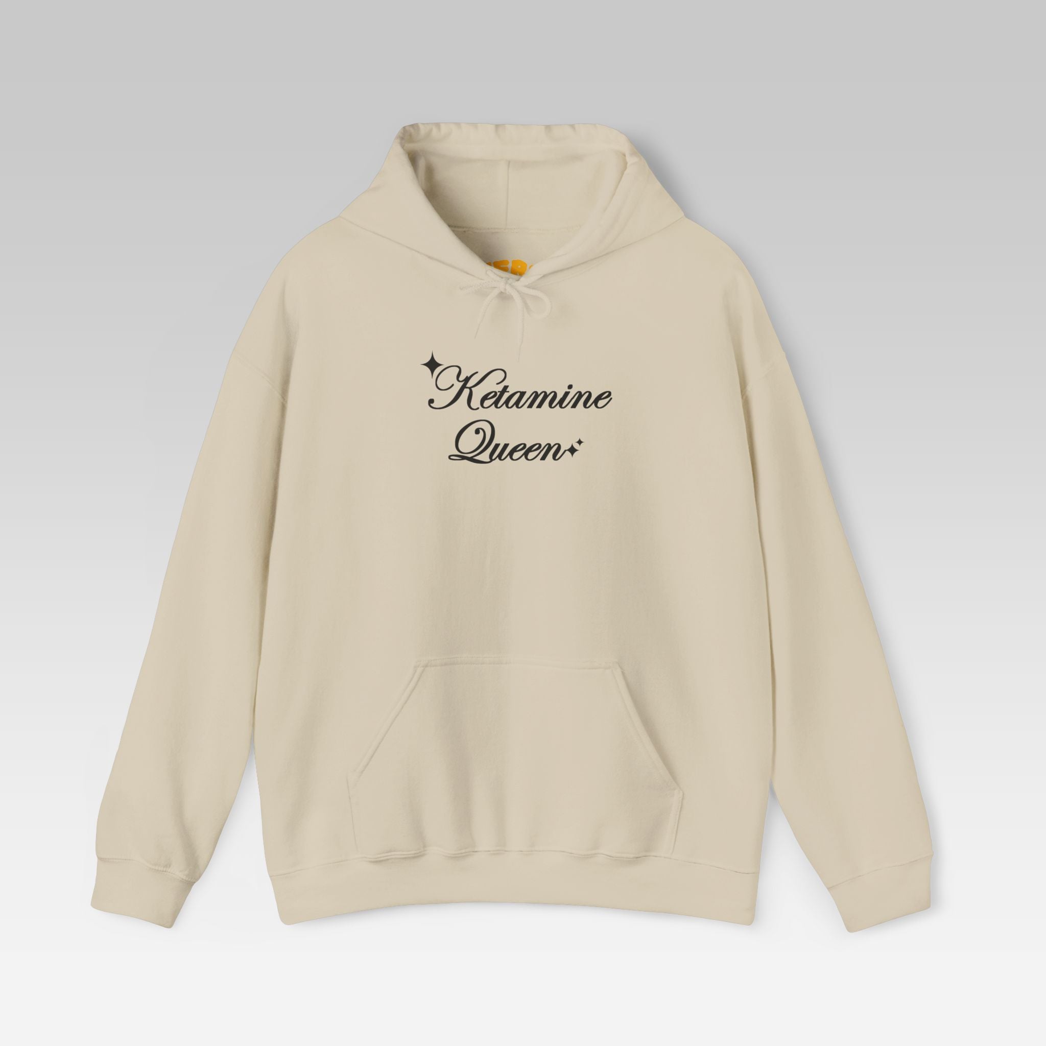 The Ketamine Queen Hoodie | Black Streetwear Pullover for Ironic Fashion & Nightlife