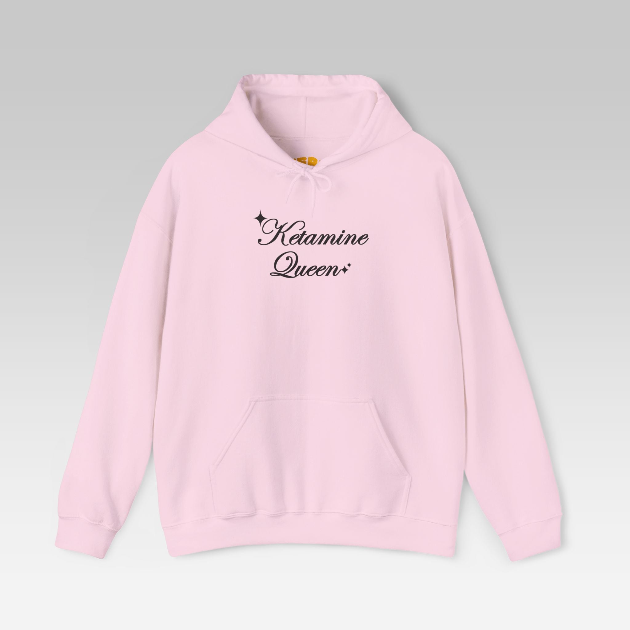 The Ketamine Queen Hoodie | Black Streetwear Pullover for Ironic Fashion & Nightlife