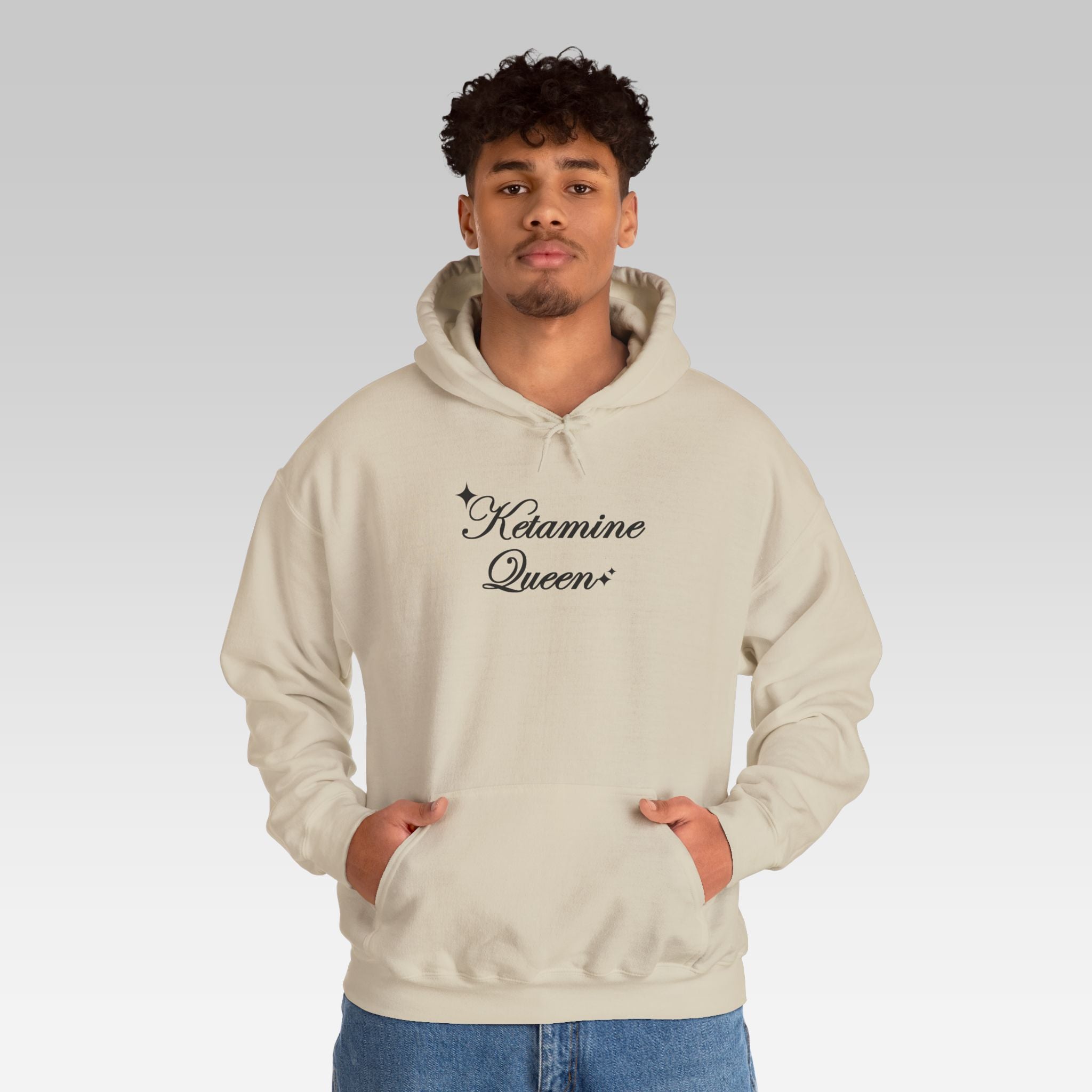 The Ketamine Queen Hoodie | Black Streetwear Pullover for Ironic Fashion & Nightlife